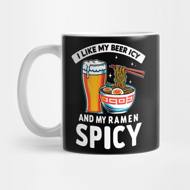 Icy Beer Spicy Ramen Party Pub Crawl Bar Game Night Novelty Funny Beer by KsuAnn